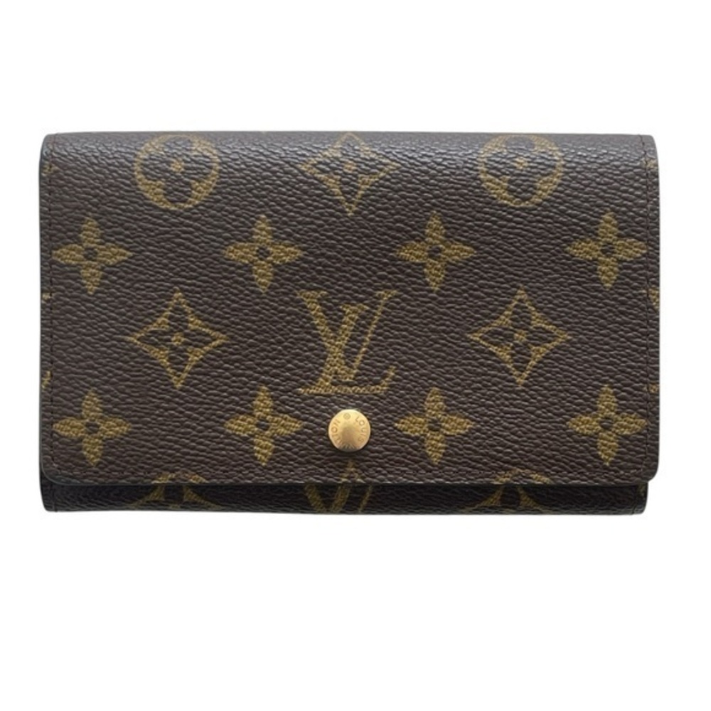 Authentic Pristine Louis Vuitton Vintage Monogram Porte-Monnaie Tresor Wallet